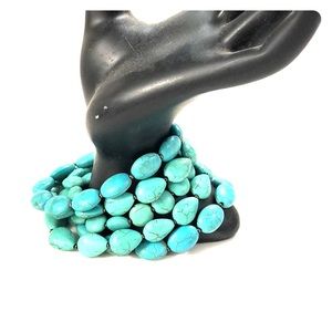 Set of 5 turquoise bracelets